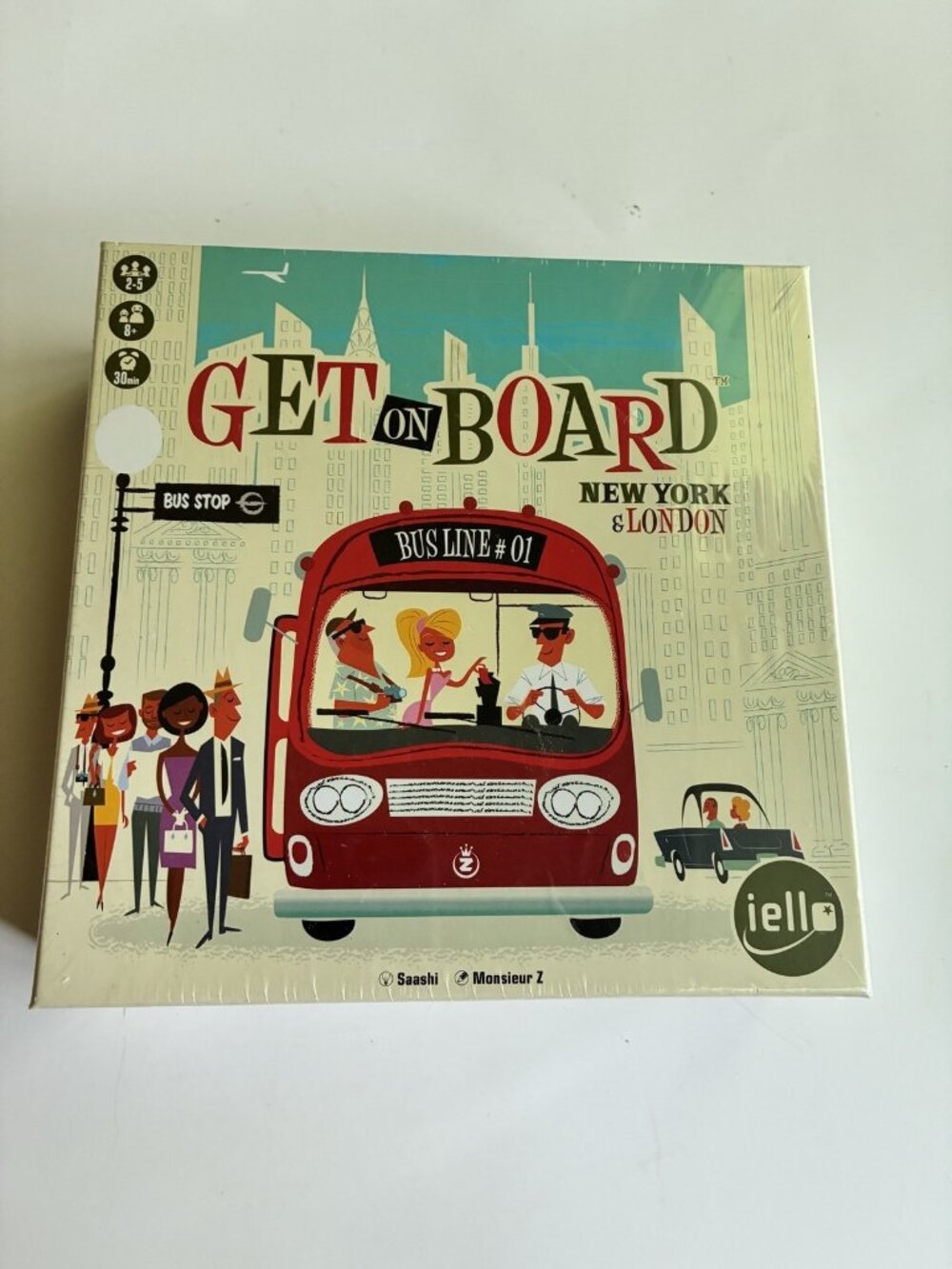 Get On Board New York & London Board Game IELLO New Sealed 2-5 Players Age 8+